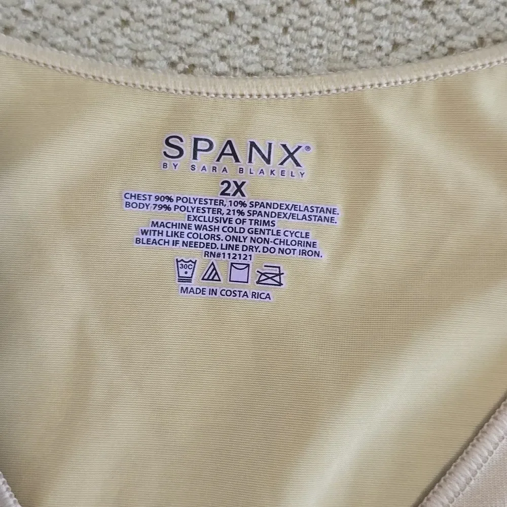 Spanx Hide And Sleek Tan Criss Cross Cami Shapewear - Size 2X